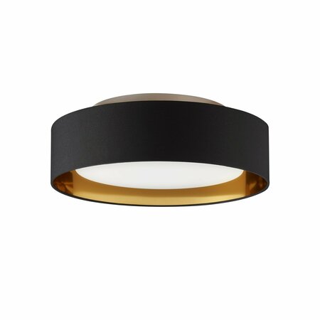 BROMI DESIGN Naomi Flush mount  Black outside gold Inside B4107BBG